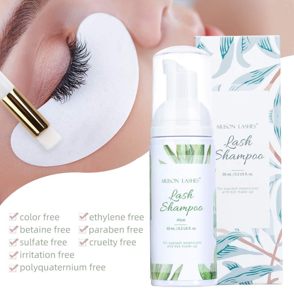 Foaming Lash Shampoo for Eyelash Extensions and Make-up - Aloe Scent