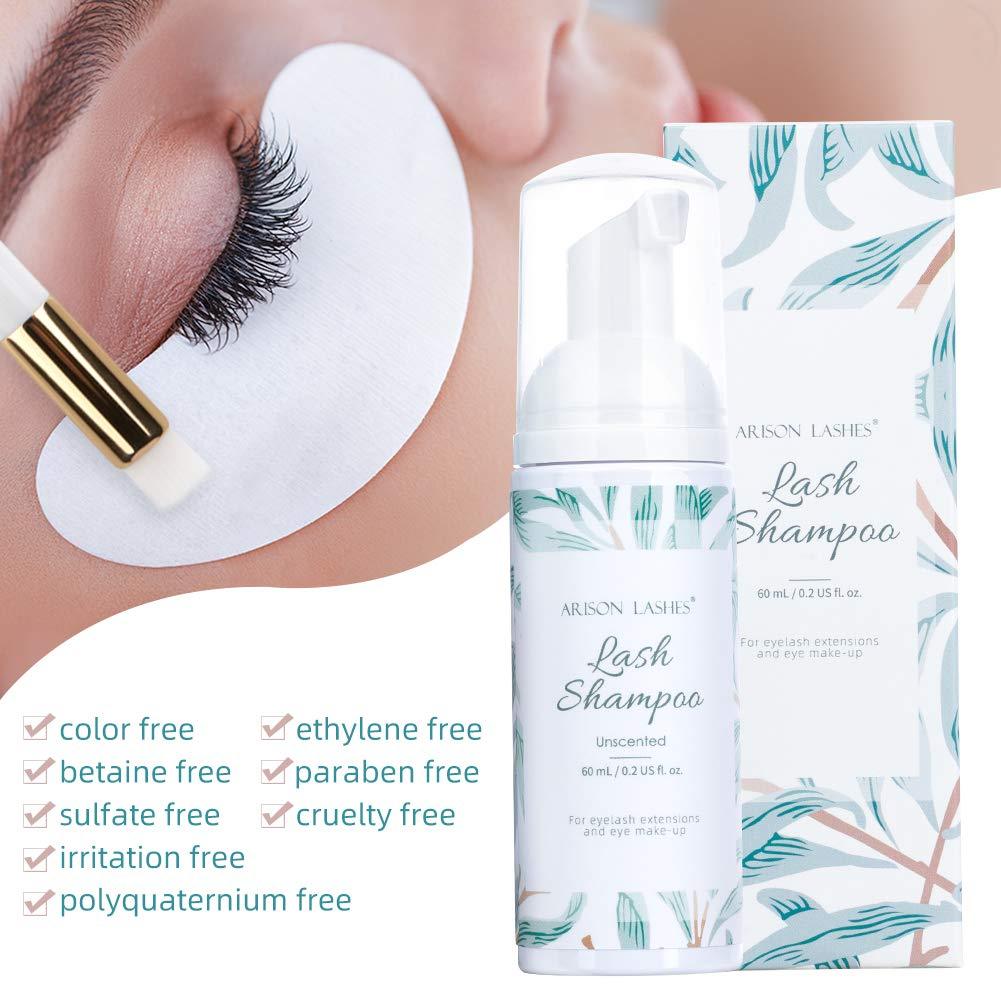 Foaming Lash Shampoo for Eyelash Extensions and Make-up - Unscented