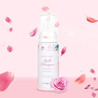 Foaming Lash Shampoo for Eyelash Extensions and Make-up - Rose Scent
